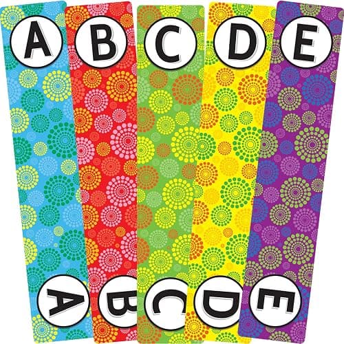 Really Good Stuff Classroom Library Alphabet Book Dividers | 26 Assorted Color Dividers, Teacher Supplies for Classroom Book Organization and Bookshelf Markers thumbnail 4