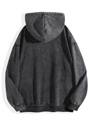 Made in US Treaty Oak Revival Hoodie Men - Acid Wash Distressed Pullover - Vintage Graphic Oversized Streetwear Essential thumbnail 3