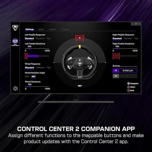 Turtle Beach Racer Wireless Racing Wheel System Officially Licensed for Xbox Series X|S & Xbox One and Windows PCs – Complete Design, Reliable Wireless Connection, up to 30Hr Battery– Black thumbnail 11