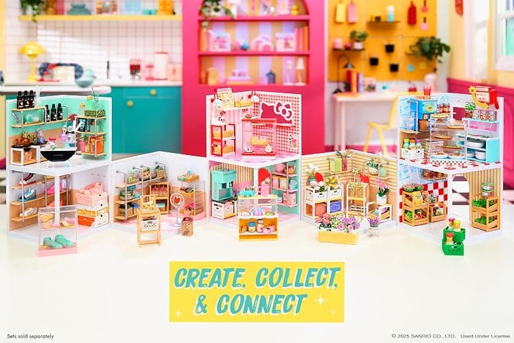 MGA's Miniverse Make It Mini Spaces Hello Kitty, Building Set, Customize, DIY Crafts, Rooms, Hobby, Collectors, Display, Gifts, 8+ thumbnail 7