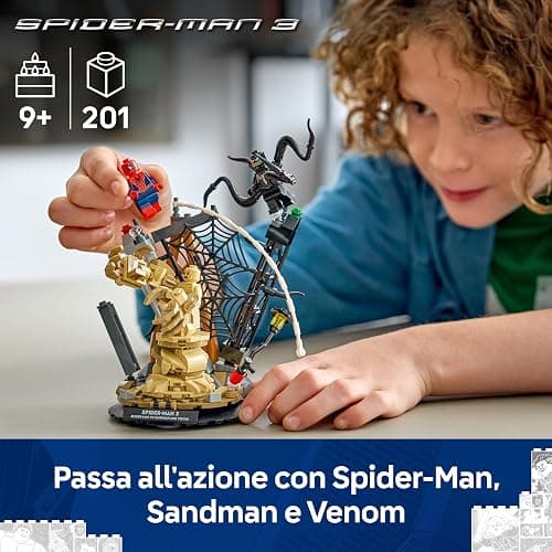LEGO | Marvel Battaglia Epica: Spider-Man vs. Sandman - Giocattolo dei Supereroi con 3 Minifigure Inclusi Spider-Man & Venom, e Cantiere Edile - Regalo per Bambini da 9 Anni in su Fan dei Film - 76334 thumbnail 4