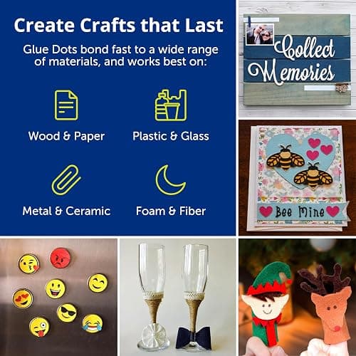 Glue Dots Poster Dot N' Go Dispensers, Set of 6 Complete Dispensers, Each with 200 (.375 Inch) Poster Adhesive Dots, 1200 Dots/Pack (24233-AMZ) thumbnail 3