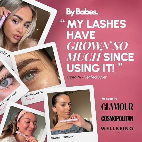 ByBabes Lash CEO Eyelash Growth Serum | Prostaglandin-Free Rapid Brow & Lash Serum For Growth, Lift & Thickness | See Fuller Looking, Healthier Eyebrows & Eyelashes In 4-6 Weeks | UK Made thumbnail 4
