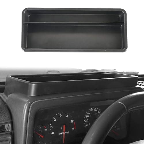 u-Box TJ Wrangler Dashboard Tray Wallet Purse Phone key Storage Box Container Organizer Compatible with Jeep Wrangler TJ 1997-2006 thumbnail 2