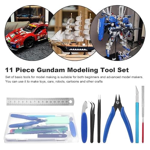 Fippy 11PCS Model Kit Tools, Gundam Model Tool Kit, Hobby Building Tools Kit for Gundam Basic Model Assembling, Building and Repairing thumbnail 6