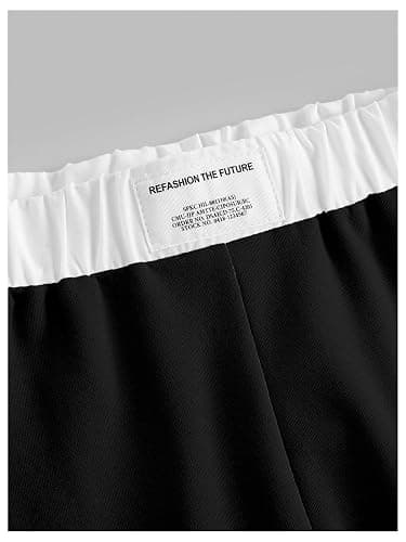 RoseSeek Girl's Baggy Sweatpants Letter Patched Wide Leg Pants Elastic Waist Long Trousers Joggers Trendy thumbnail 3