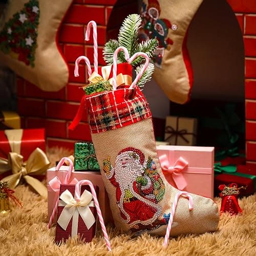 Hicarer 25 Pieces Christmas Plastic Candy Cane 5.9 Inch Christmas Tree Hanging Ornament Decoration Twisted Tree Candy Cane Ornament for Xmas Holiday Party Favor (Pink and White) thumbnail 4