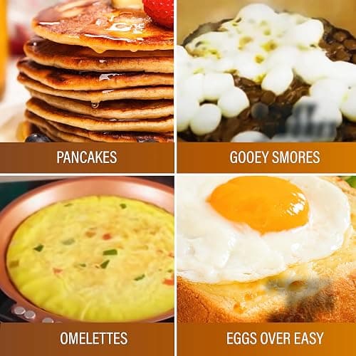 Gotham Steel Double Sided Pan, The Perfect Pancake Maker – Ceramic Nonstick Copper Easy to Flip Pancake Griddle for Fluffy Pancakes, Omelette Maker, Frittata Maker & More! Dishwasher Safe thumbnail 4