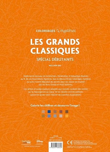 Coloriages mystères Disney - Grands classiques Spécial débutants thumbnail 2