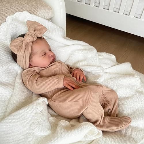 Zero Pam Realisitc Reborn Baby Dolls 19 Inches Silicone Baby Doll with Soft Cloth Body, Lifelike Babys Doll Girl,Real Life Reborn Dolls That Look Real Newborn Babies with Accessories thumbnail 8