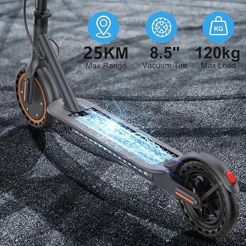 Electric Scooter, Electric Scooter Adult 350W with 25-35KM Range, Max Speed 25KM/H, 8.5" Solid Tire, Double Braking System for Adults and Teens thumbnail 3