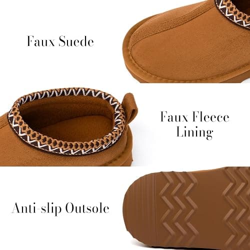 ChayChax Kids Memory Foam Slippers Fuzzy Warm Winter House Shoes for Boys & Girls Non-Slip Clogs for Toddler Little & Big Kid Indoor and Outdoor thumbnail 6