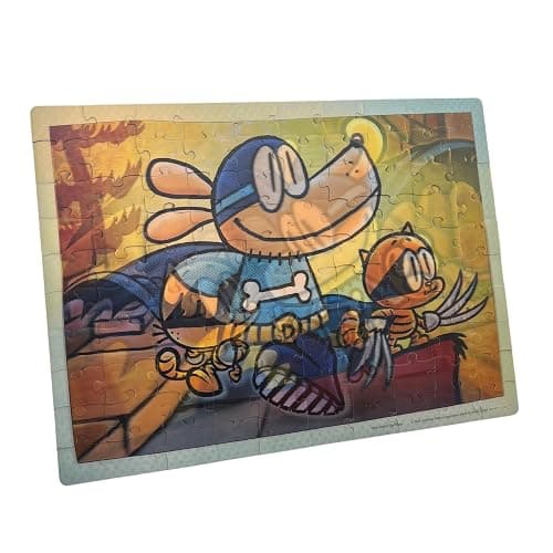 University Games, Dog Man Adventures Lenticular 100 Piece Puzzle thumbnail 3