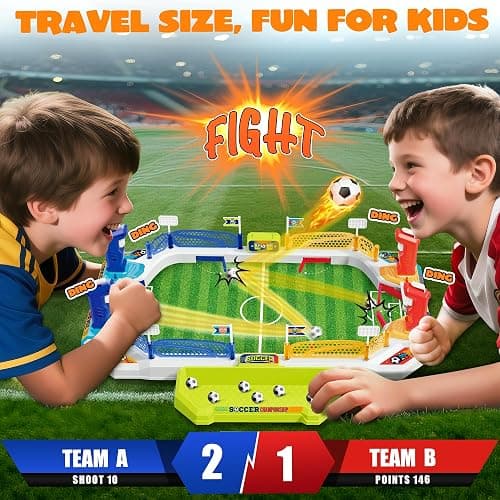 Mini Soccer Board Game for Kids, Birthday Christmas Soccer Gifts for 3 4 5 6 7 8-12 Year Old Boys, Football Table Toys, Pinball Interactive Sports Game for Indoor, Home Party, Family, Playroom, Travel thumbnail 4