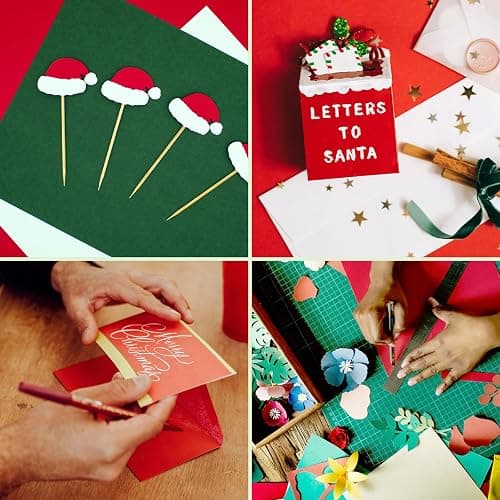 Colored Cardstock 12x12 Card Stock 25 Assorted Colors, Goefun 100 Pack Scrapbook Paper for Christmas, Cricut, Card Making, and DIY Crafts, 175 GSM thumbnail 7