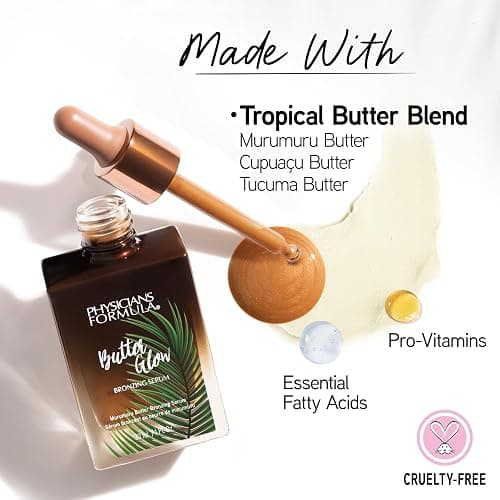 Physicians Formula Butter Glow Bronzing Serum, Innovative & Nourishing Skincare Bronzing Drops for Radiant, Natural Sunkissed Complexion - Sunkissed Glow thumbnail 5