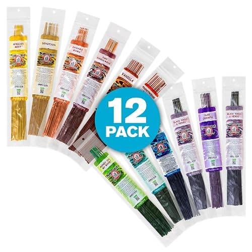 Blunteffects Hand-Dipped Incense Sticks - Premium 144-Pack Variety Set, 12 Different Scents, 11" Long, USA-Made Aromatherapy with Long Burn Time (12 Pack, 144 Total Sticks) thumbnail 2