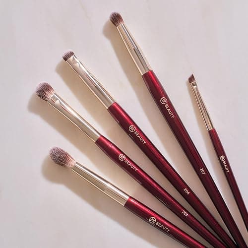 BK BEAUTY - BRUSH SET FOR HOODED OR SMALLER EYES (5PC) - Eyeshadow Brush Set for Blending, Smudging & Defining Eyeshadow and Eyeliner | Premium Eye Makeup Brushes for Precise Application thumbnail 7