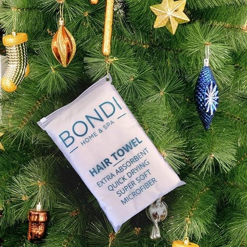 Bondi SPA Microfiber Hair Towel – Perfect Stocking Stuffer for Women - Dries Hair 50% Faster – Anti-Frizz Hair Towel – Super Absorbent & Soft - XL (Rectangle) thumbnail 3