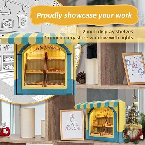 iLAND Air Dry Clay Kits Fun Crafts for Teens DIY Mini Bakery Miniature Food Toy Easy Crafts for Adult Women 1/12 Scale Accessories of Dollhouse Kitchen Creative Family Game Night Birthday Gift Ideas thumbnail 6