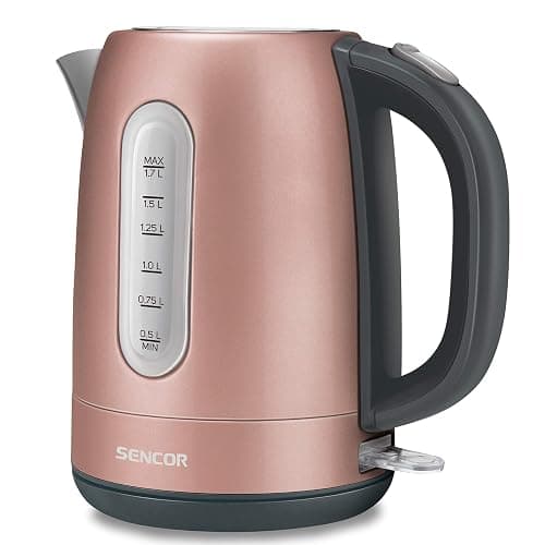 Sencor SWK1775RS 1.7L Stainless Steel Electric Kettle with Lid Safety Lock, Rose - Image 1