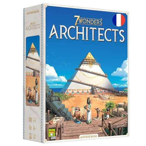 Asmodee - 7 Wonders Architects - Jeu de Société Famille pour Enfants dès 8 Ans - As d'or - Bâtissez Votre Cité Antique Simplifié - 25 Min - 2 à 7 Joueurs -en Français -Repos Production - Image 1