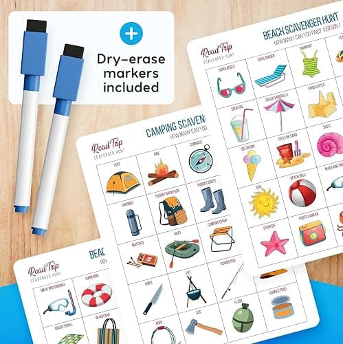 WELL BALANCED Car Bingo - Road Trip Essentials: Car Activities and Games for Kids Ages 4-8 thumbnail 6