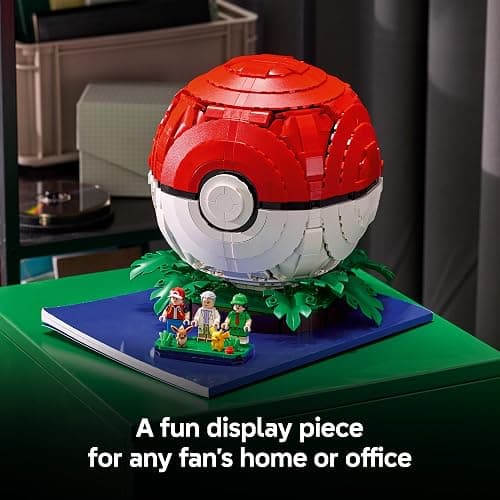 LEGO Pokémon Iconic Trainer Moments Poké Ball 72154 | Collectible Building Set for Adults, Ages 18+, Pokémon Model Kit with 3 Minifigures & 2 Pokémon Figures, Gift for Gamers thumbnail 6