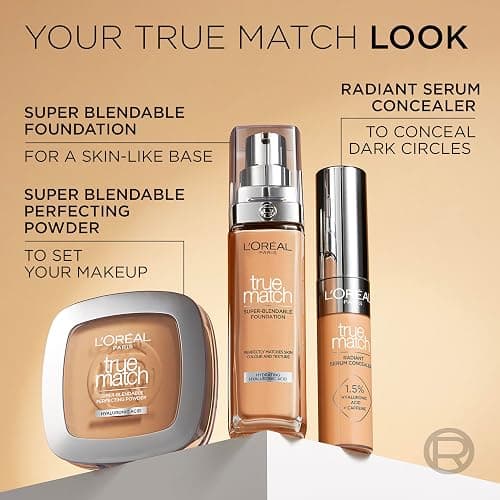 L'Oréal Paris Foundation for Face, Skincare Infused with Hyaluronic Acid, True Match Hydrating Liquid Foundation for All Skin Tones, SPF 16, 2N Vanilla,30 ml thumbnail 10