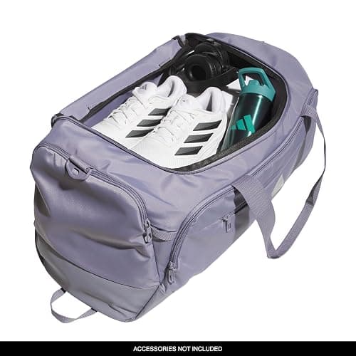 adidas Defender 5 Duffel Bag for Sports, Gym and Travel, Slate Grey/Silver Metallic, OSFA thumbnail 3