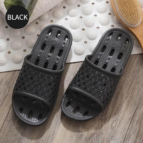 Xomiboe Shower Shoes Men Quick Drying Women Shower Sandals Non-Slip Comfortable House Slippers Bathroom Hotel Flip Flops Slides With Students Gym thumbnail 8