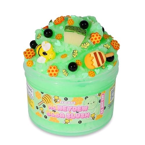 Peachybbies Honeydew Boba Slush Slime, Made in USA Premium, 100% Authentic, 7 oz. ICEE, Scented for Kids, ASMR, Fidget Toys thumbnail 7