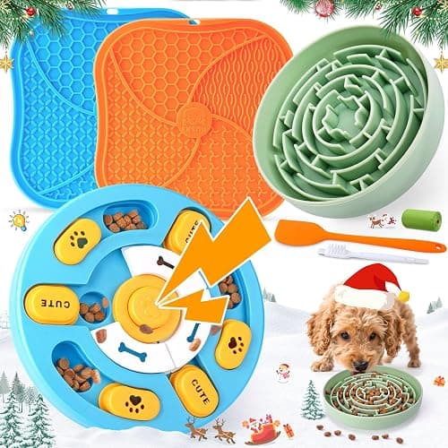 KIPRITII Well-Rounded Dog Enrichment Toys Set – Keeps Dogs Busy with Mental Stimulation & Slow Feeding, Includes Dog Lick Mat, Puzzle Toy & Slow Feeder Bowl for Boredom Relief thumbnail 2