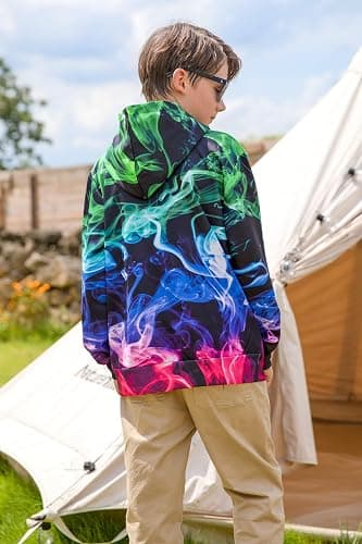Idgreatim Kids 3D Graphic Pullover Hoodies Warm Thick Hooded Sweatshirt for Boys Girls 6-16 Years thumbnail 3
