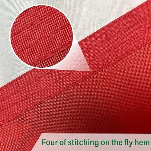 AMZFLAG Mexican Flag 12x18 inches Outdoor, Embroidered Bandera de Mexico Flags for Boat, Heavy Duty Small MX Flags of Mexico with 2 Brass Grommets thumbnail 5