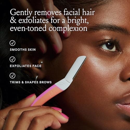 Billie - Dermaplane Starter Kit - Reusable Handle + 3 Refill Blades - Remove Facial Hair + Perfectly Shape Brows - Dermatologist-Approved - Malibu thumbnail 3