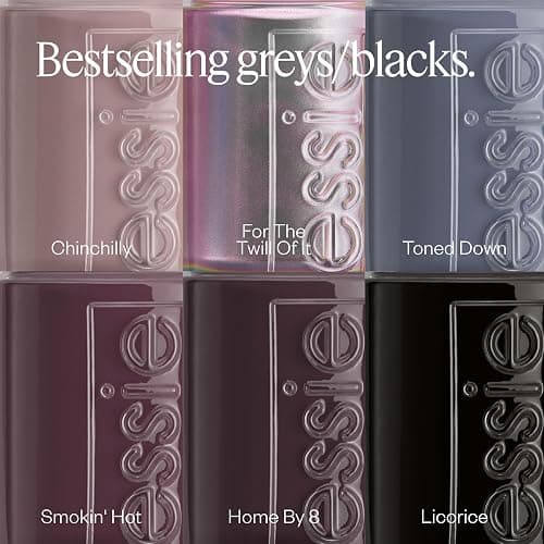 essie Salon-Quality Nail Polish, Vegan, Gray, Chinchilly, 0.46 fl oz thumbnail 7