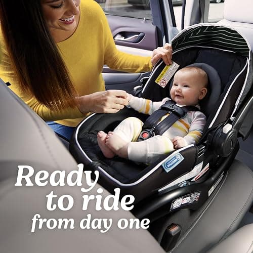 Graco® SnugRide Lite LX Infant Car Seat, Lightweight Rear-Facing Seat for Babies 4–30 lb, 4-Position Adjustable Base, LATCH Installation & ProtectPlus Engineered, Studio thumbnail 3
