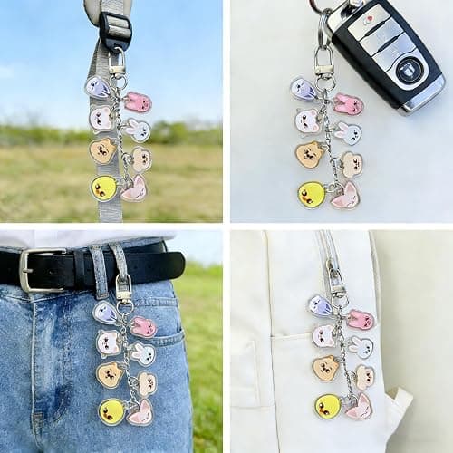 Vuecer Stray Fanartikel Geschenk Set für STAY: mit 1 SKZ Sporttasche, 1 Schlüsselanhänger, 1 Lanyard, 1 Armband, 55 Fotokarten, 1 Halskette, 4 Anstecknadeln und 50 Aufklebern thumbnail 3