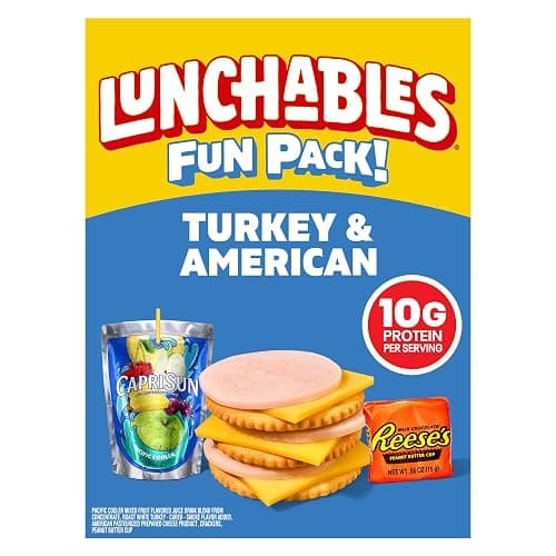 Lunchables Turkey & American with Capri Sun Pacific Cooler & Reese's Peanut Butter Cup Fun Pack, 2.9 oz & 6 fl oz Package - Image 1