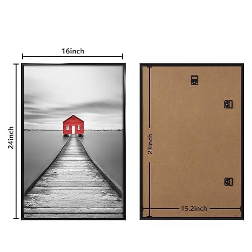 ELSKER&HOME 16x24 Poster Frame 3 Pack, Black 16x24 Frame | 16x24 Picture Frame for Horizontal or Vertical Wall Mounting, Sturdy and Scratch-proof thumbnail 3