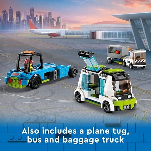 LEGO City Passenger Airplane Toy - Building Set for Boys & Girls, Ages 7+ - Educational Gift for Kids - W/Buildable Vehicle Toys & 9 Minifigures - 60367 thumbnail 6