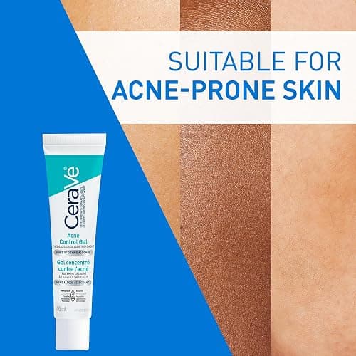 CeraVe Acne Control Gel For Face, Pimple & Pores, With Salicylic Acid, 3 Essential Ceramides, Niacinamides. Developed with Dermatologists, Non-Comedogenic, Oil-Free, Fragrance-Free, 40ml thumbnail 4