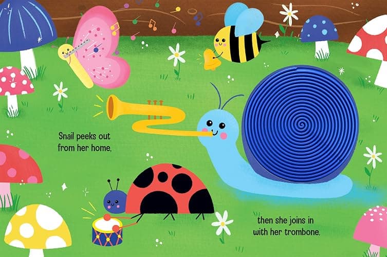 Butterfly's Marching Band - Silicone Touch and Feel Board Book - Sensory Board Book thumbnail 5