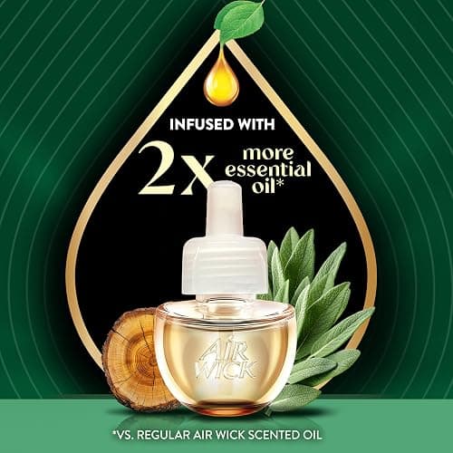 Air Wick Plug in Scented Oil Advanced Gadget, 4 Count, Room Freshener, Air Freshener, Essential Oils, White thumbnail 4
