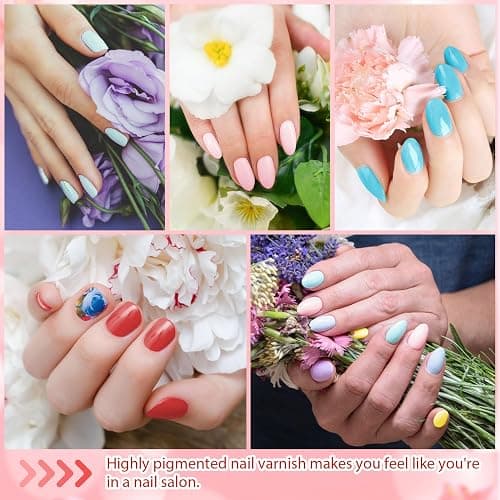 Phoenixy Gel Nail Polish, 21 Colours Nail Polish Starter Kit Soak Off Gel Polish Nail Varnish Set Base and Top Coat Gifts Set for Women thumbnail 6
