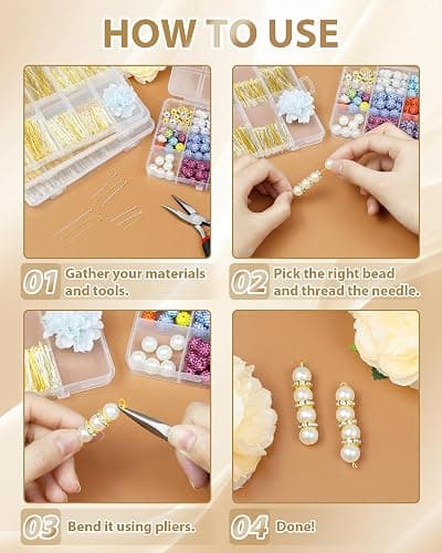 FIVEIZERO 900 PCS Eye Pins and Flat Head Pins for Jewelry Making, Metal Eyepins, Headpins & Ball Head Pins for DIY Earrings, Necklaces, Bracelets, Pendants, 1.2", 1.6", 2", Gold & Silver thumbnail 5