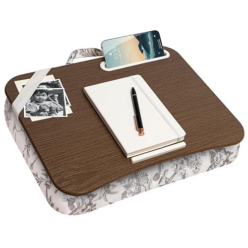 LAPGEAR Designer Lap Desk with Phone Holder and Device Ledge - Hummingbird Toile - Fits up to 15.6 Inch Laptops - Style No. 45413 - Image 1
