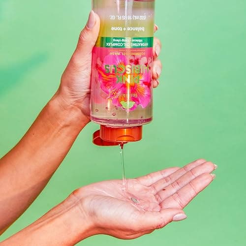 Tree Hut Body Wash Pink Hibiscus Foaming Gel, Cleanse & Soothe Skin Without Stripping Moisture, Made with our Hydrating Oil Complex, 18 fl oz. thumbnail 4