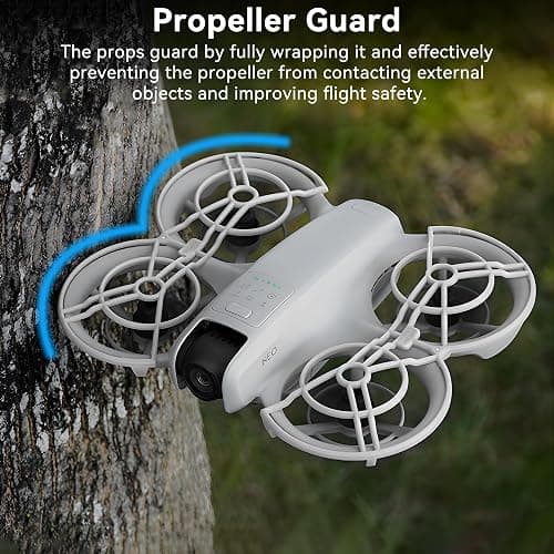 Craznick Propellers for DJI Neo Drone - 4Pcs Accessories Set with Propeller Guard Protector Landing Gear Lens Cover Low Noise Props for DJI Neo Drone Accessories Bundles thumbnail 4